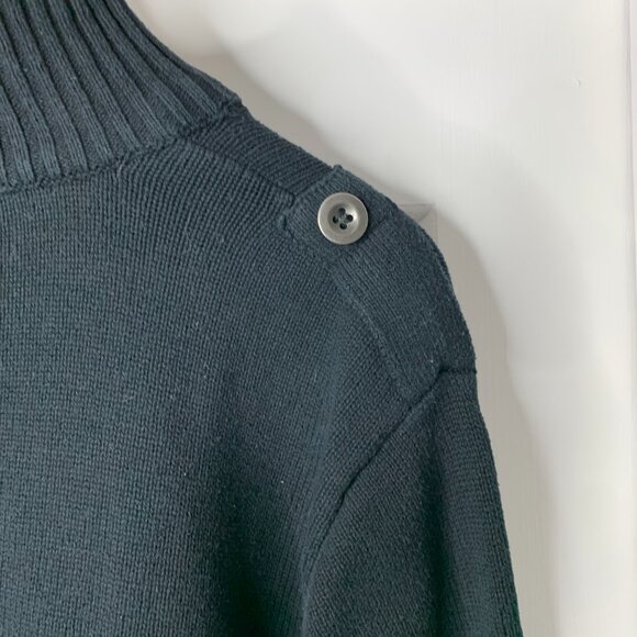 Dockers Men’s 1/4 Zip Cotton Sweater – Black – Medium - Picture 7 of 14